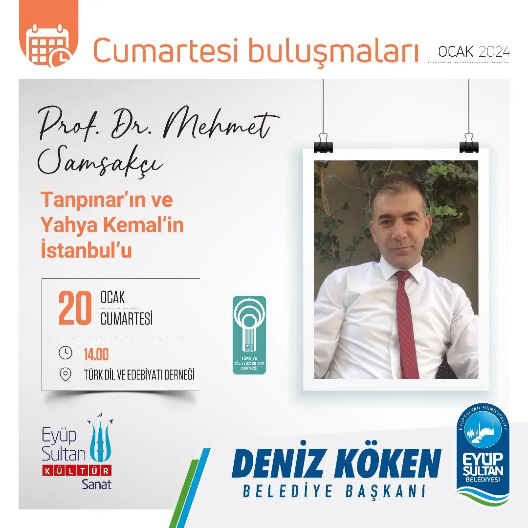 Eyüp Kültür Sanat - Cumartesi Buluşmaları, Prof. Dr. Mehmet Samsakçı
