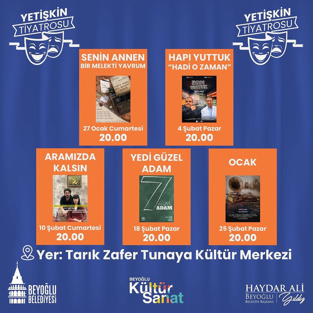 Beyoğlu Belediyesi - Yetişkin Tiyatroları