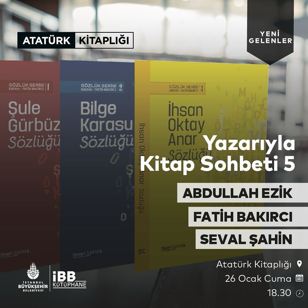 İBB Kütüphane - Yazarıyla Kitap Sohbeti