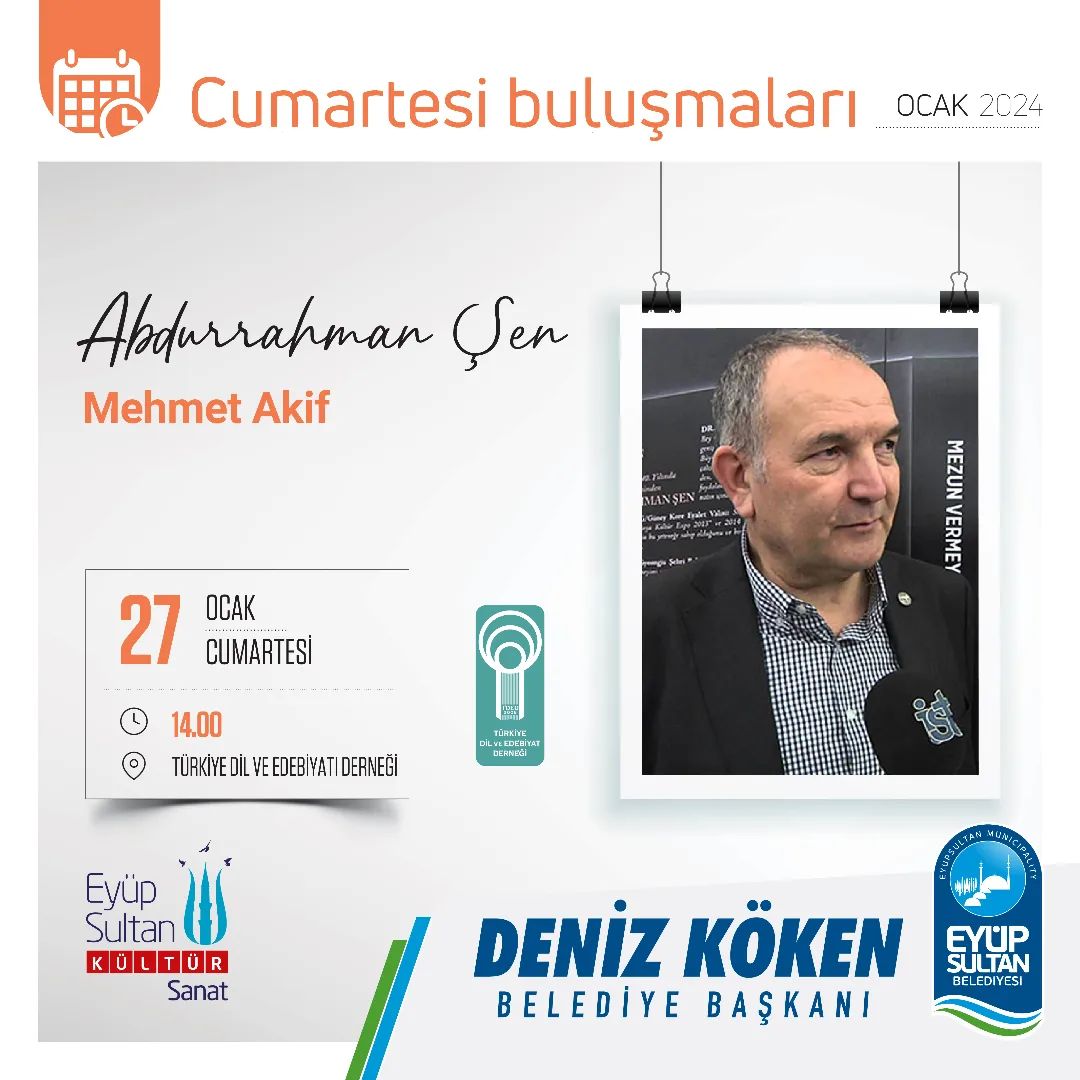 Eyüp Kültür Sanat - CUMARTESİ BULUŞMALARI