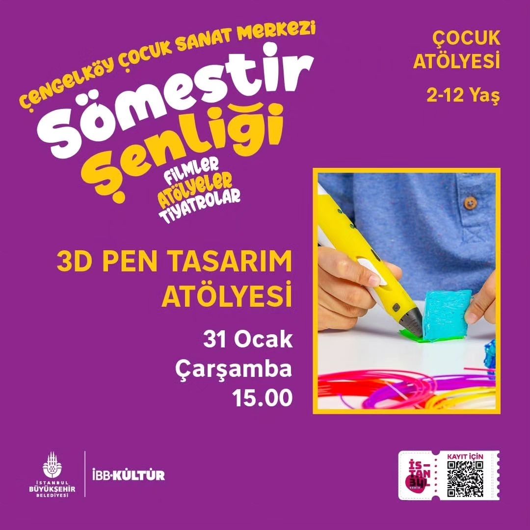 İBB Kültür - 3D Pen Tasarım Atölyesi