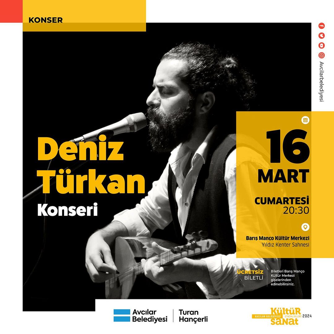 Avcılar Kültür Sanat - Deniz Türkan Konseri