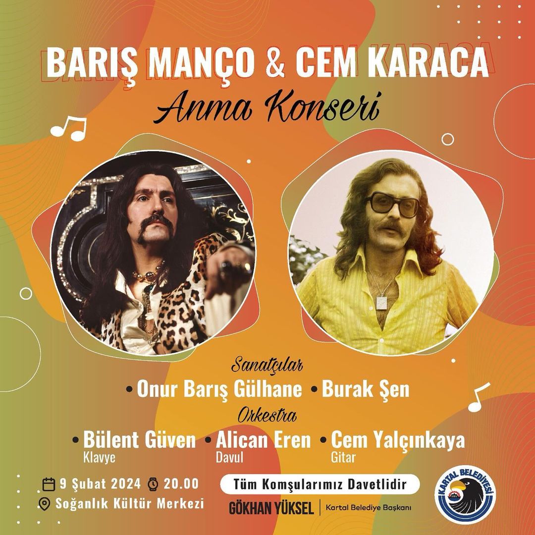 Kartal Belediyesi - "Barış Manço&Cem Karaca" Anma Konseri