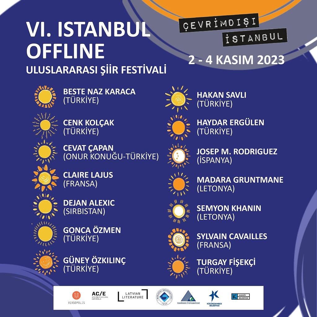 Küçükçekmece Belediyesi -  VI. İstanbul Offline Uluslararası Şiir Festivali