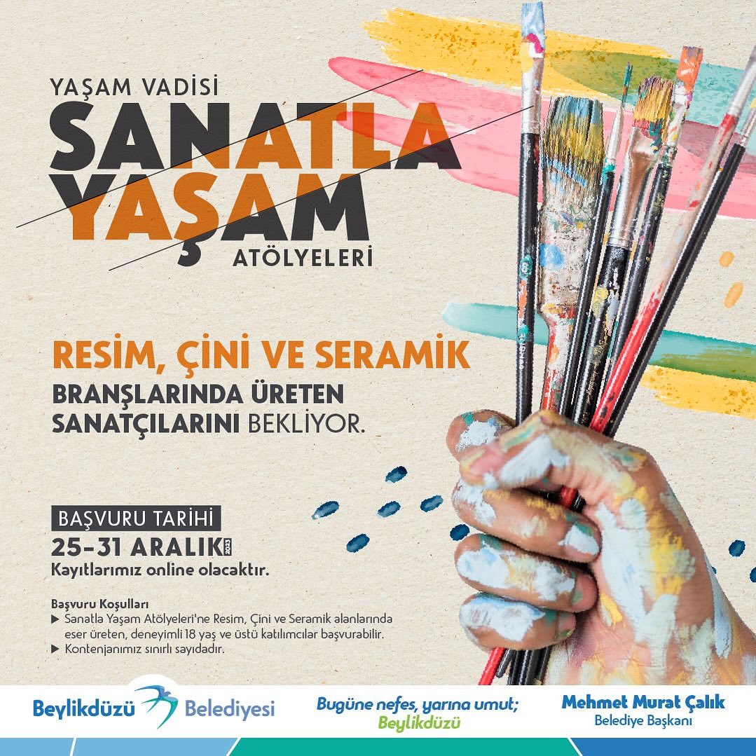 Beylikdüzü Belediyesi Resim Çini Seramik Atölyeleri