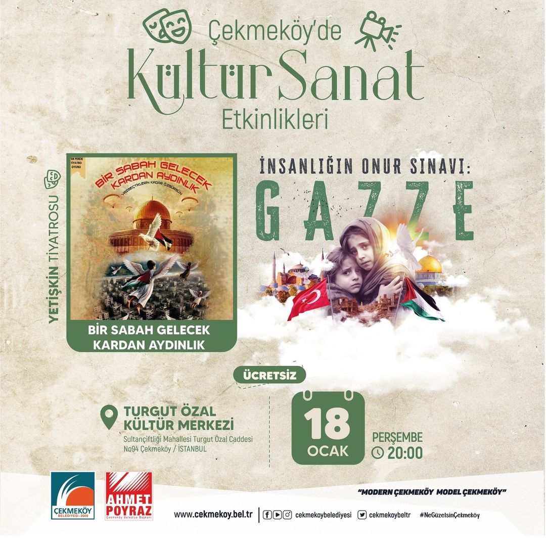 Çekmeköy Belediyesi - İnsanlığın Onur Sınavı Gazze