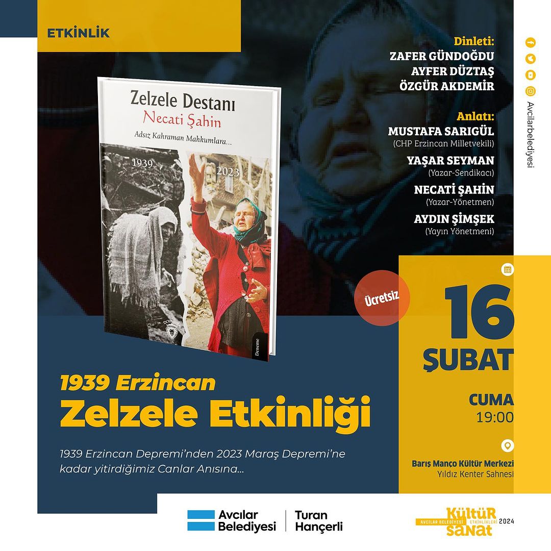 Avcılar Belediyesi - Zelzele Destanı Kitap Lansmanı