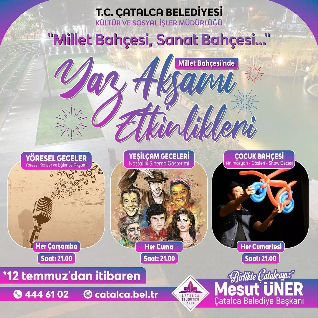 Çatalca Belediyesi - Yaz Akşamı Etkinlikleri