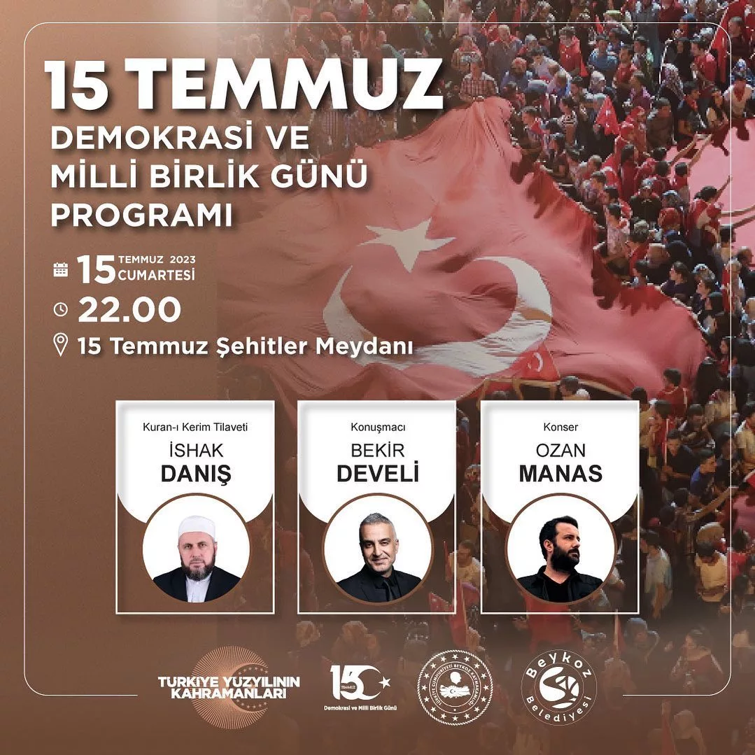 Beykoz Belediyesi - 15 Temmuz Demokrasi ve Milli Birlik Günü Programı
