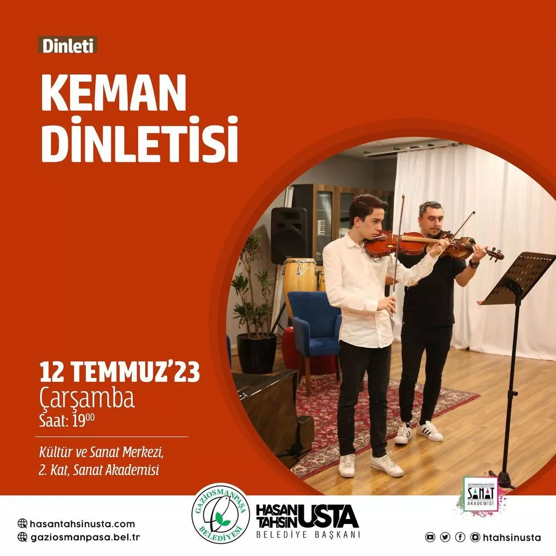 Gaziosmanpaşa Belediyesi - Keman Dinletisi