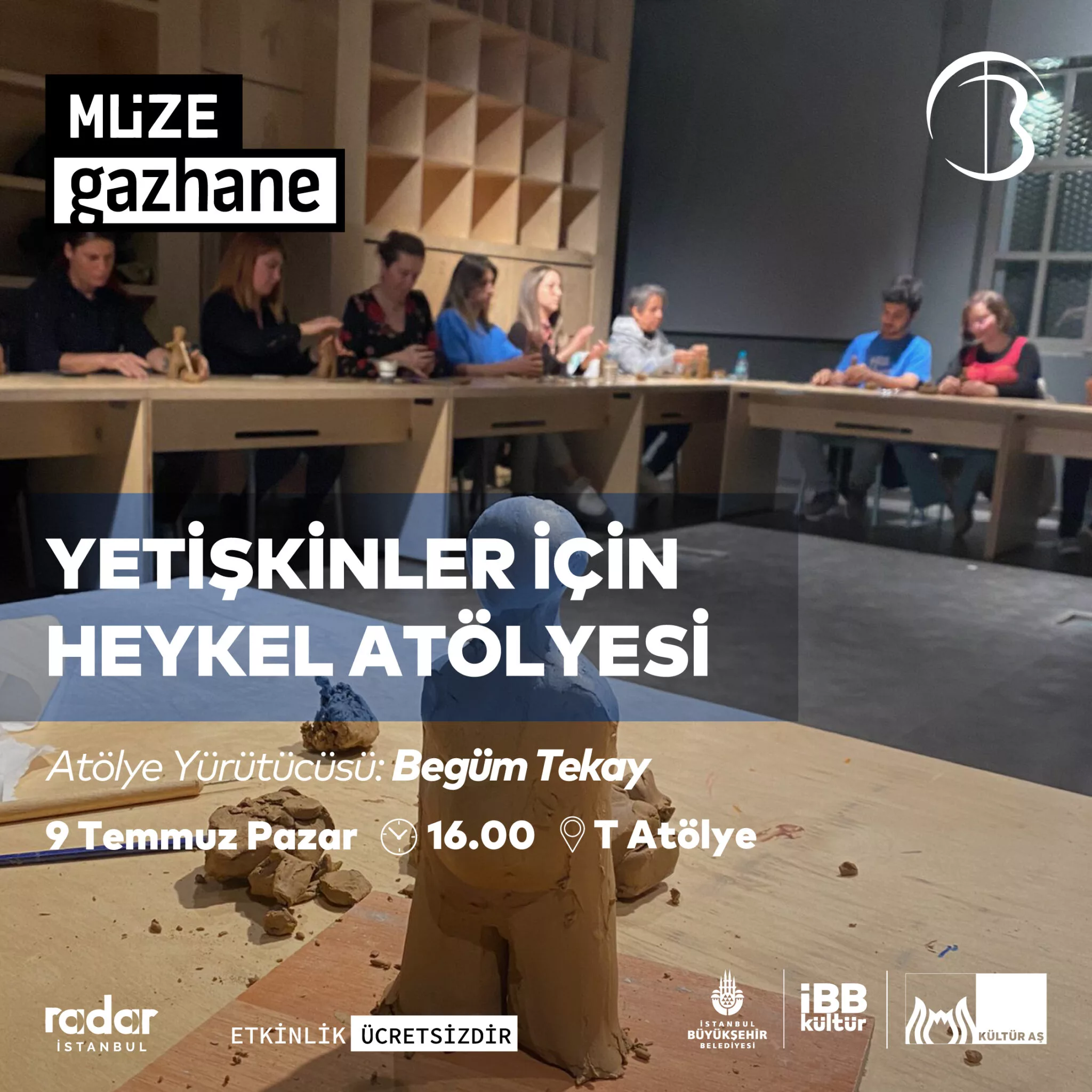 Müze Gazhane - Yetişkinler İçin Heykel Atölyesi