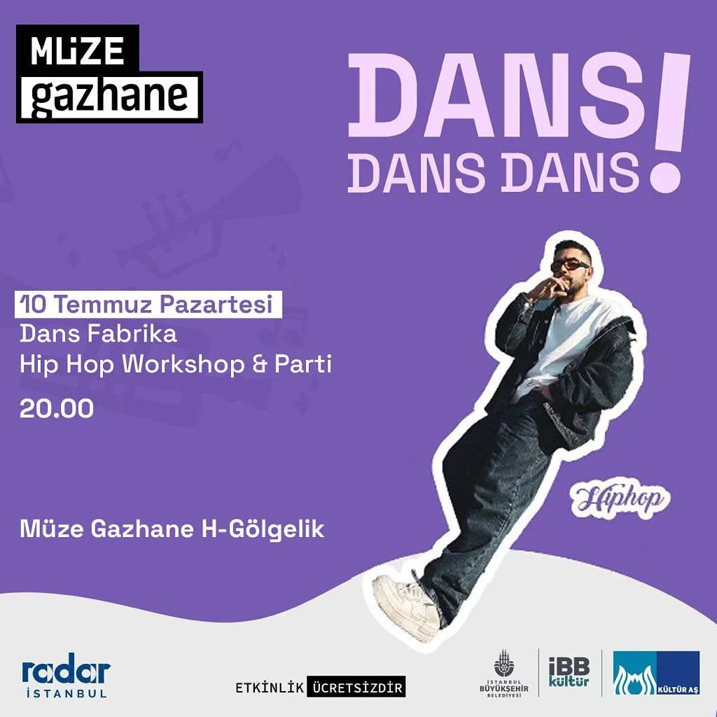 Müze Gazhane - Dans Dans Dans, Hip Hop Workshop
