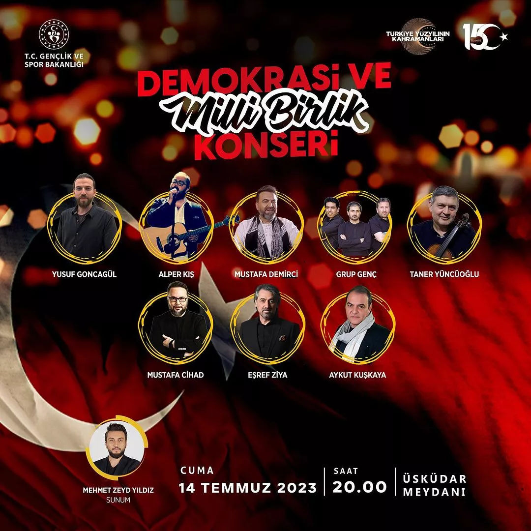 Gençlik ve Spor Bakanlığı - Demokrasi ve Milli Birlik Konserin