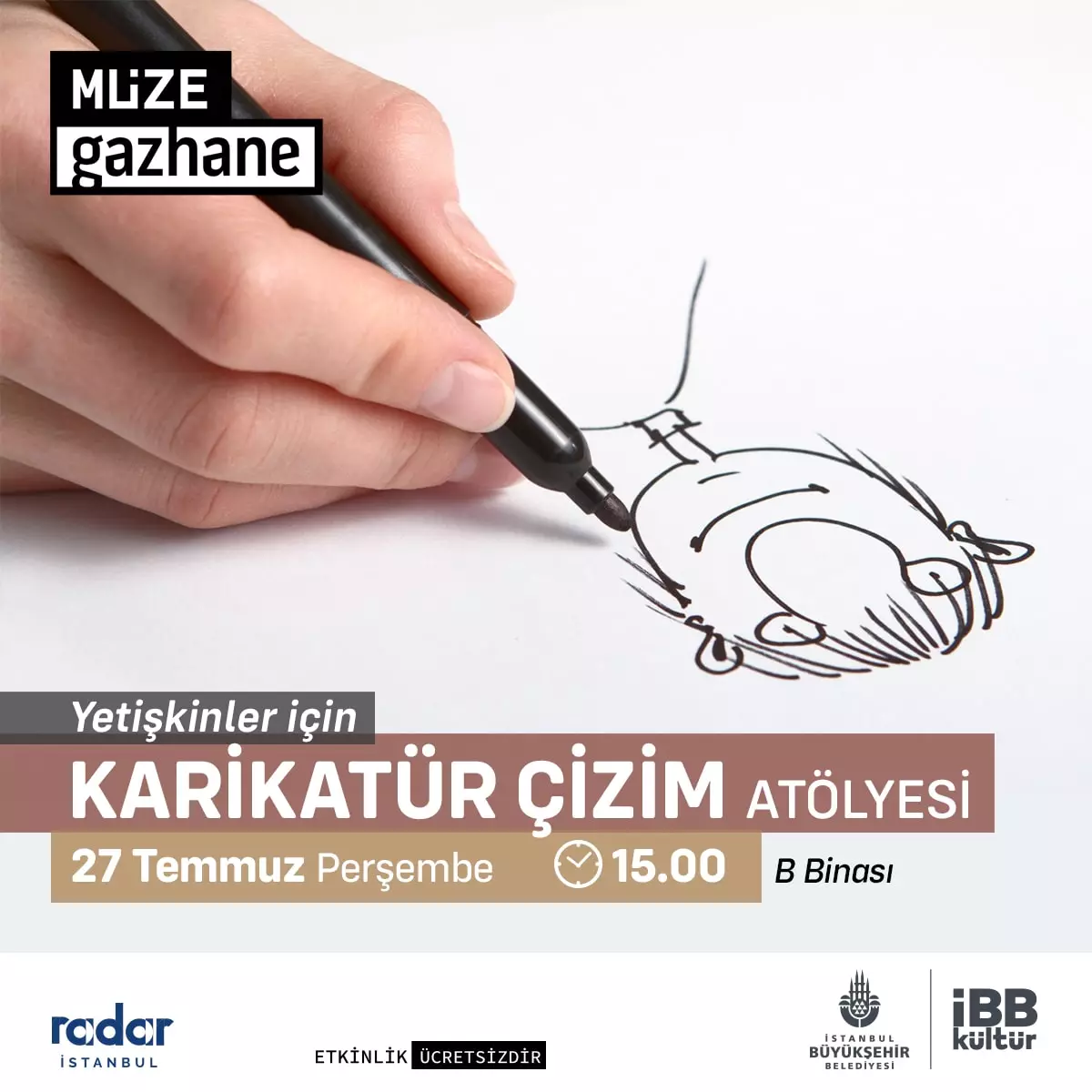 Müze Gazhane - Karikatür Çizim Atölyesi