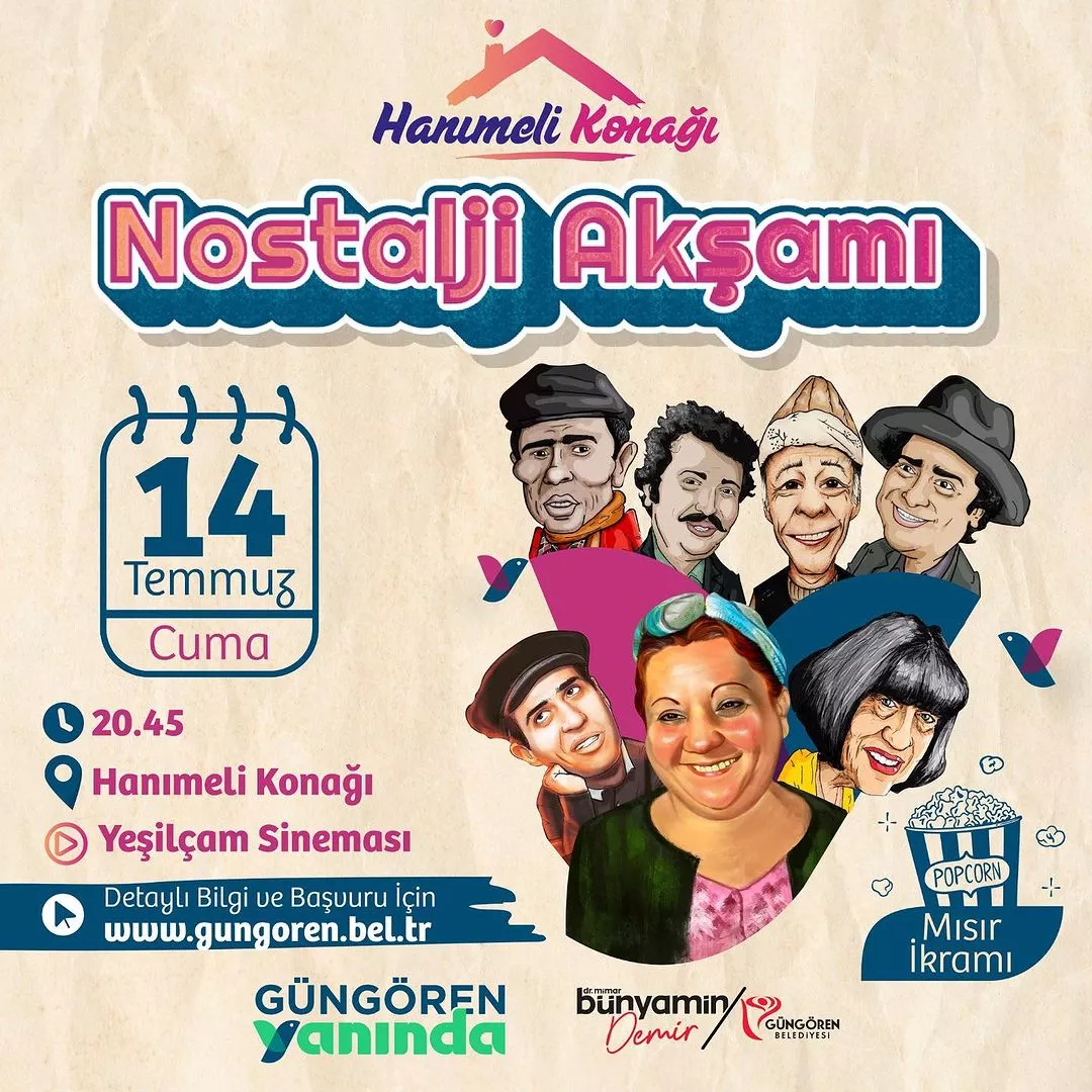 Güngören Belediyesi - Nostalji Akşamı, Yeşilçam Sineması