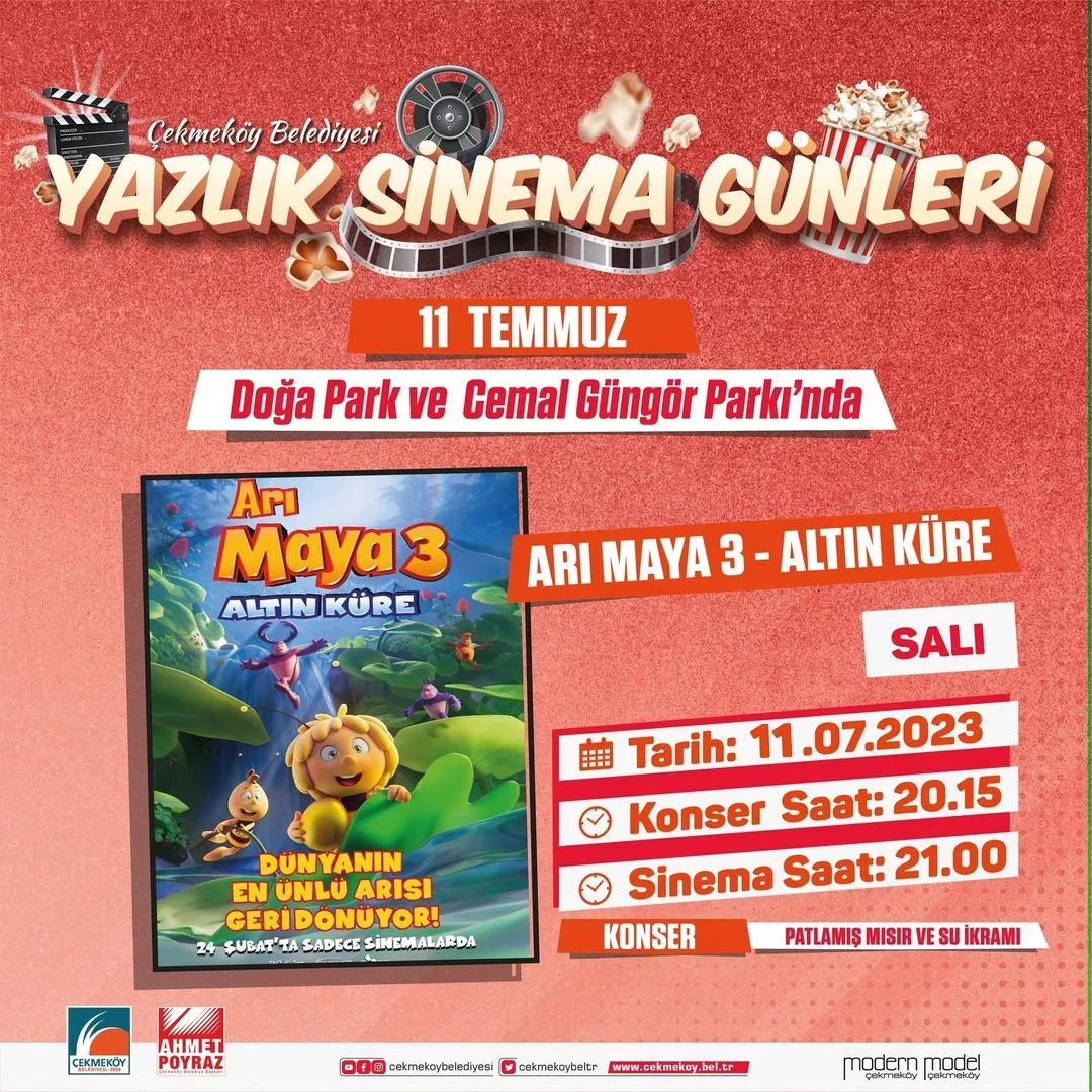 Çekmeköy Belediyesi - Arı Maya 3 Sinema Gösterisi