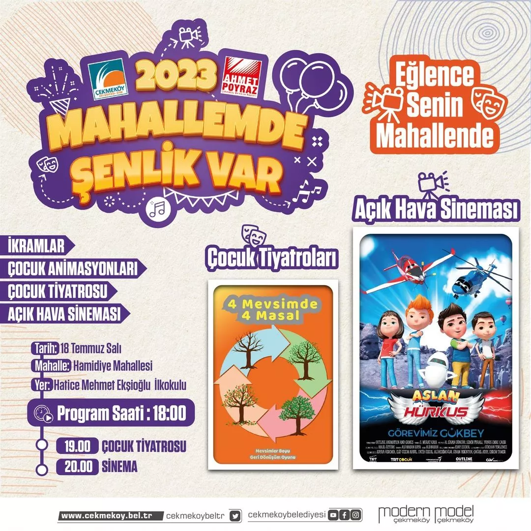 Çekmeköy Belediyesi - Aslan Hürkuş Çocuk Sineması