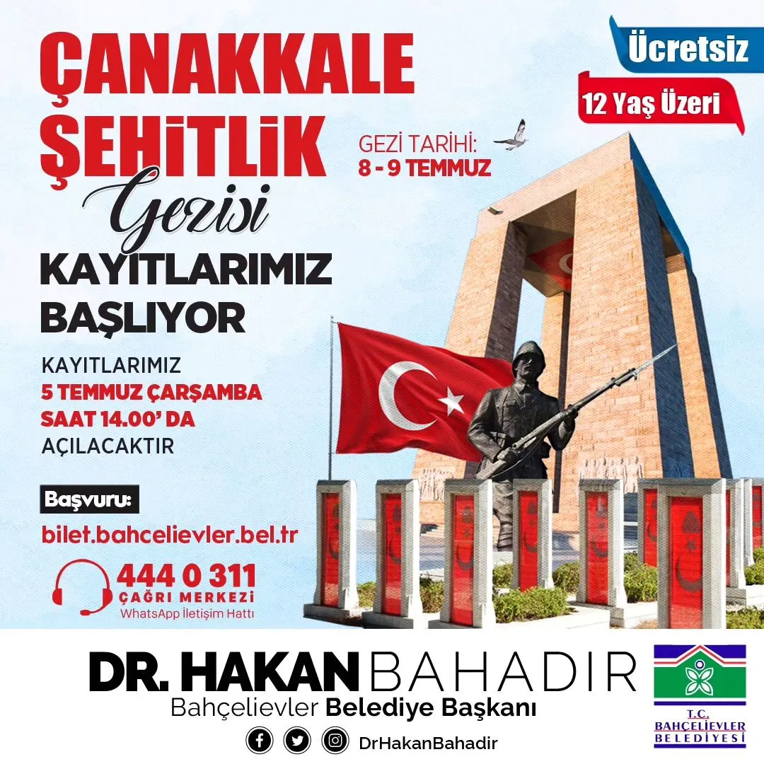 Bahçelievler Belediyesi - Çanakkale Şehitlik Gezisi