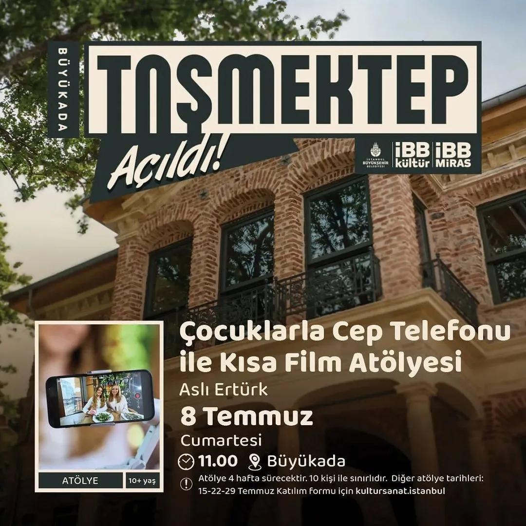 İBB Kültür - TAŞMEKTEP, Çocuklarla Cep Telefonu İle Kısa Film Atölyesi