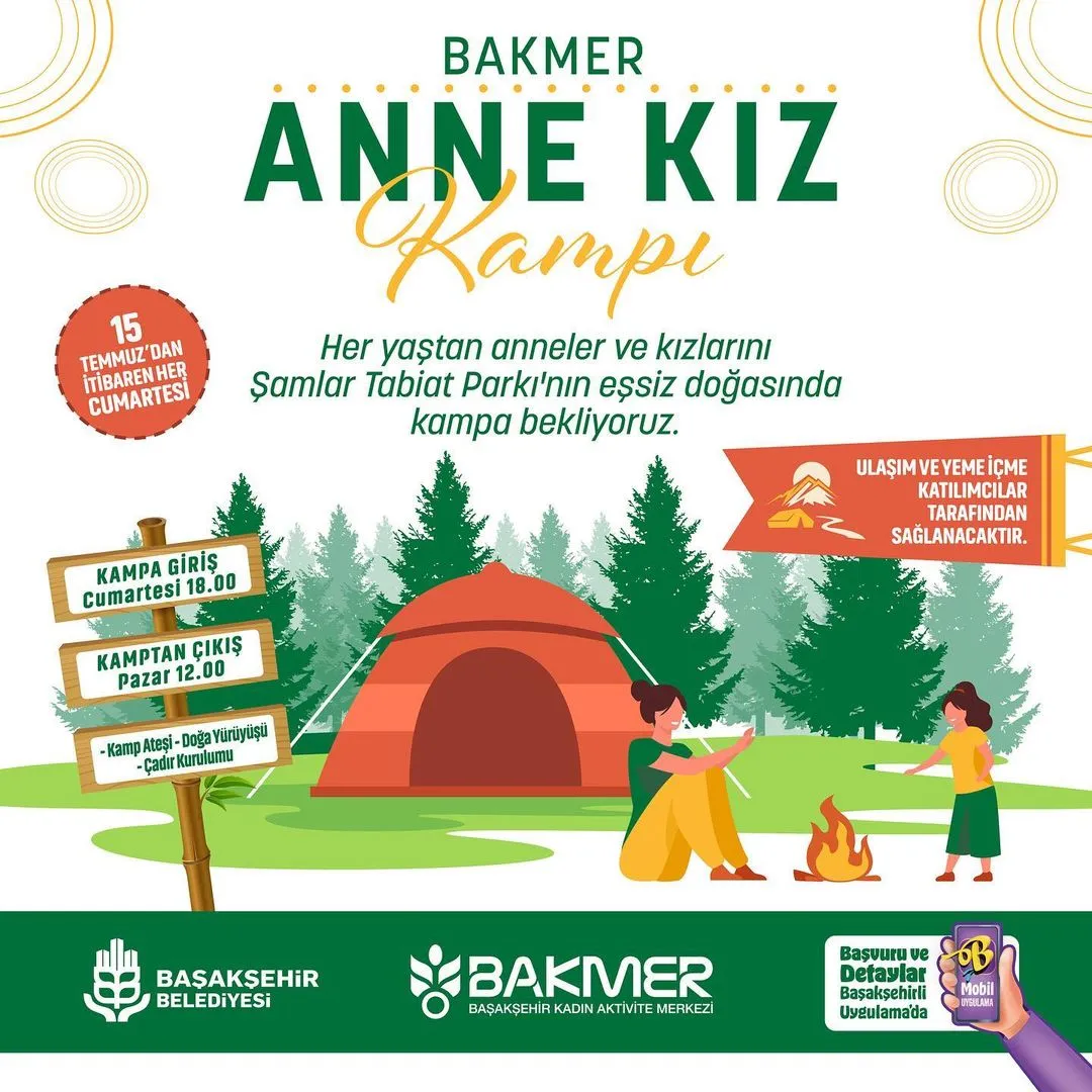 Başakşehir Belediyesi - BAKMER, Anne Kız Kampı