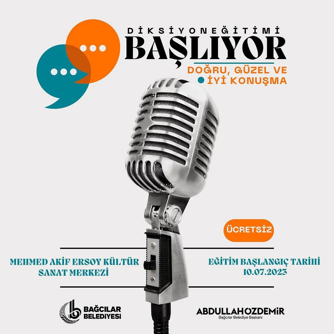 Bağcılar Belediyesi - Diksiyon Eğitimi