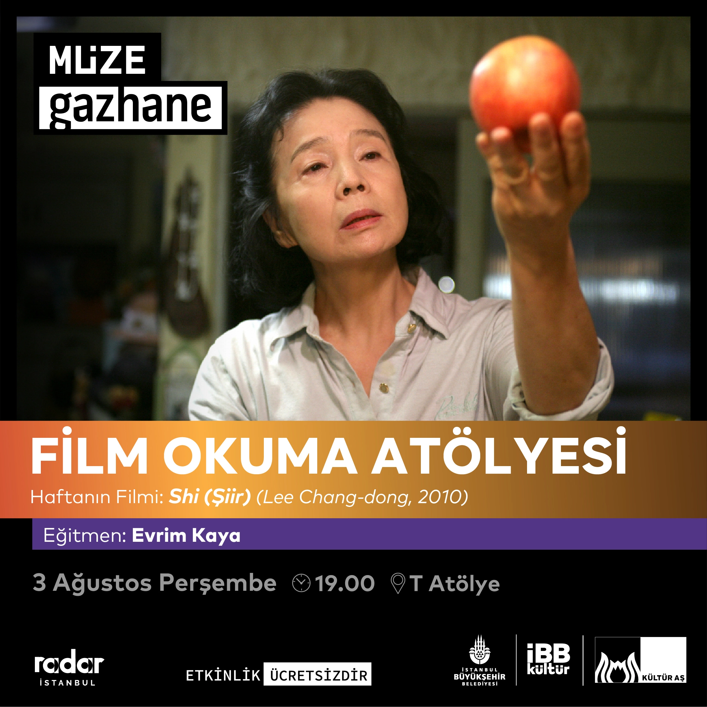 Müze Gazhane - Film Okuma Atölyesi