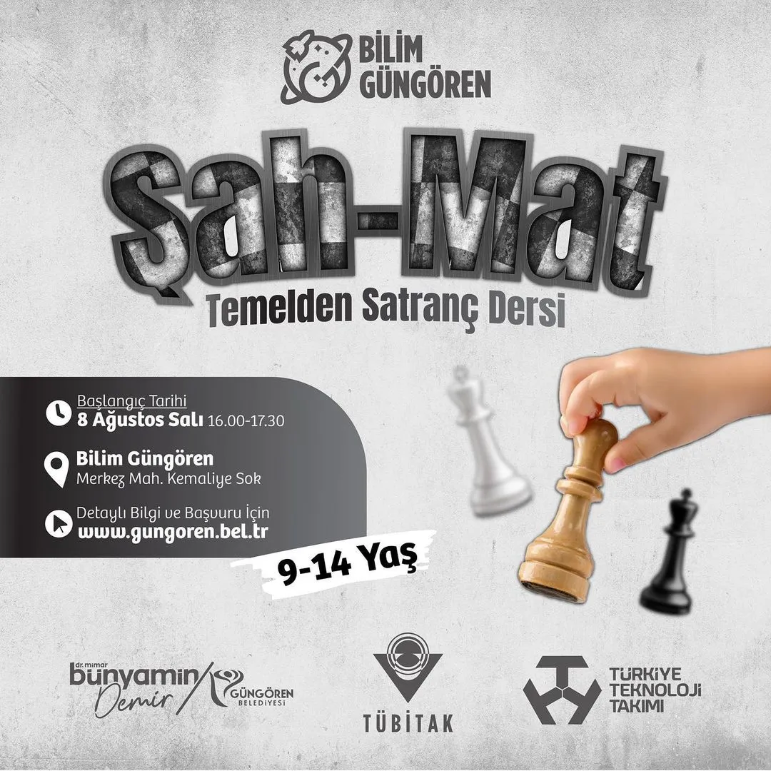 Güngören Belediyesi - Temelden Satranç Dersi