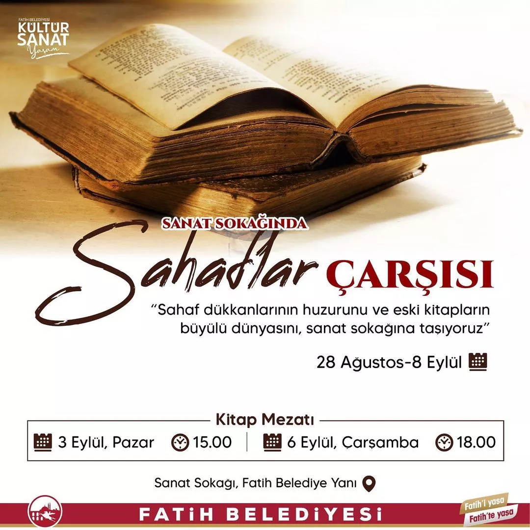 Fatih Belediyesi - Sanat Sokağında Sahaflar Çarşısı