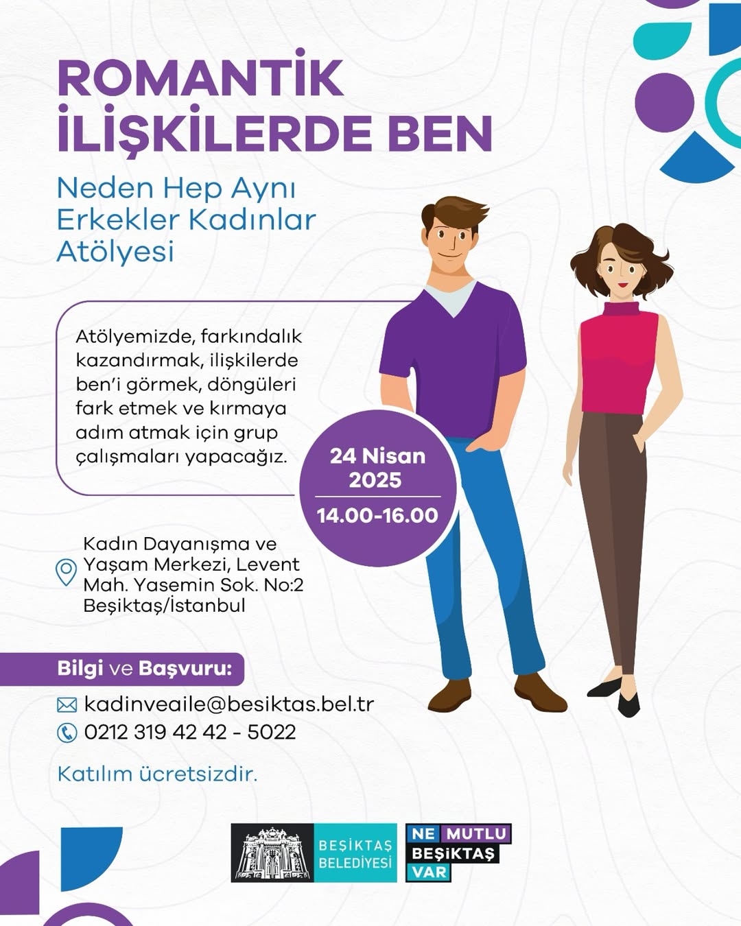 Beşiktaş Belediyesi - “Romantik İlişkilerde Ben” Atölyesi