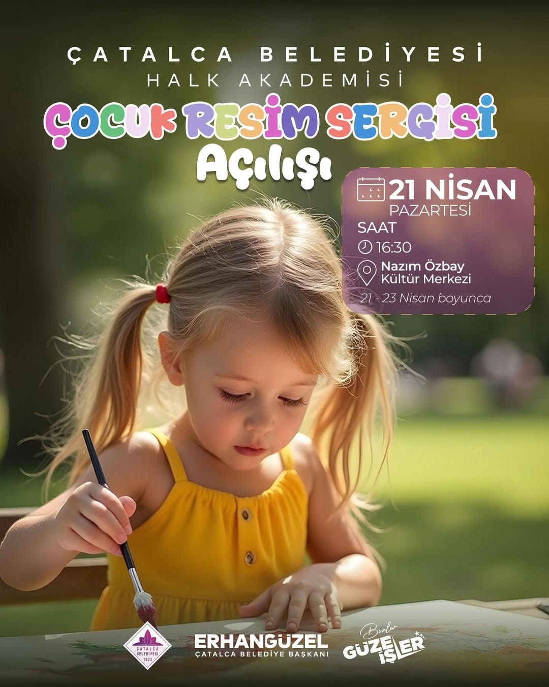 Çatalca Belediyesi - Çocuk Resim Sergisi Açılışı