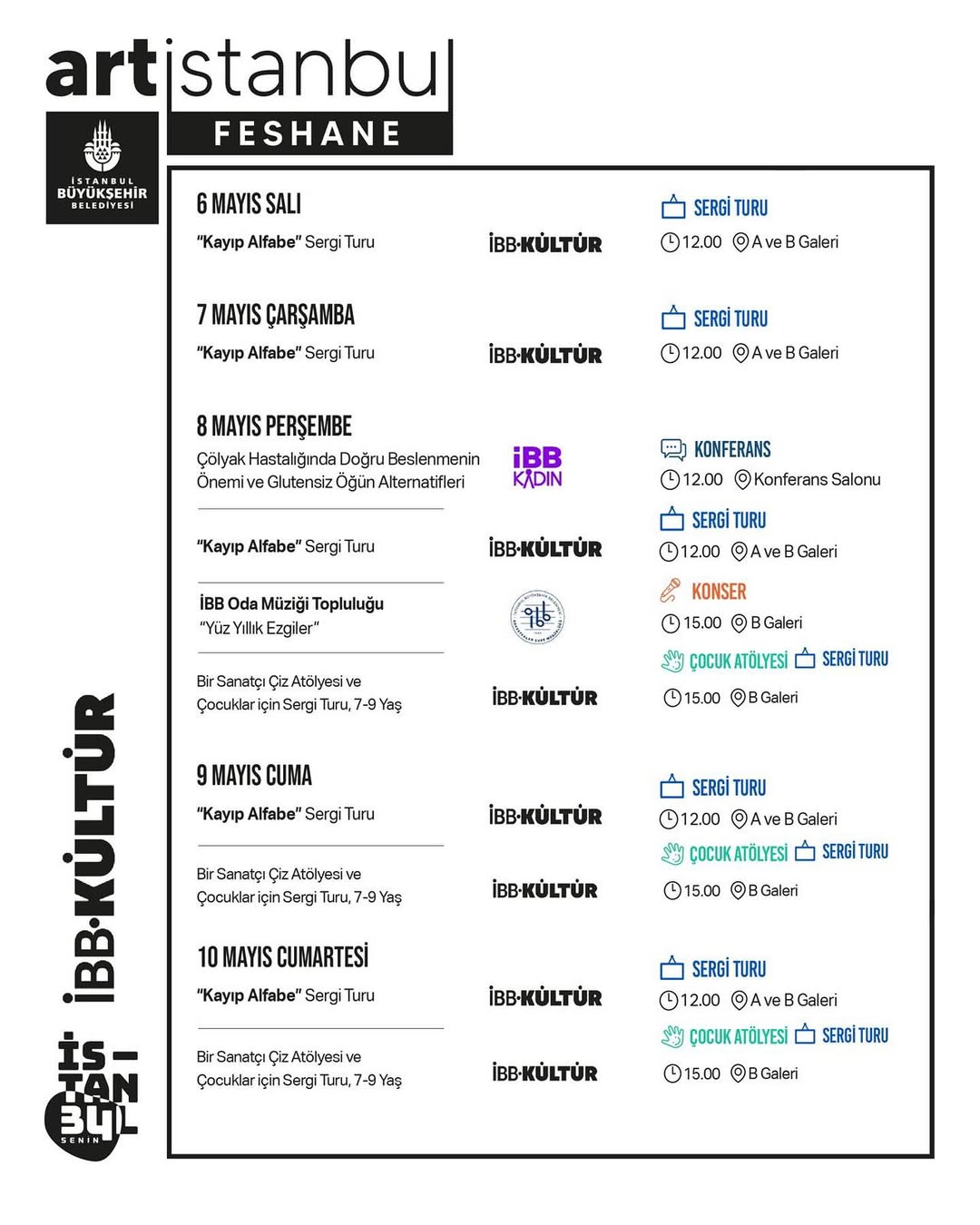 Artİstanbul Feshane - 6 Mayıs - 10 Mayıs Haftası Etkinlikleri