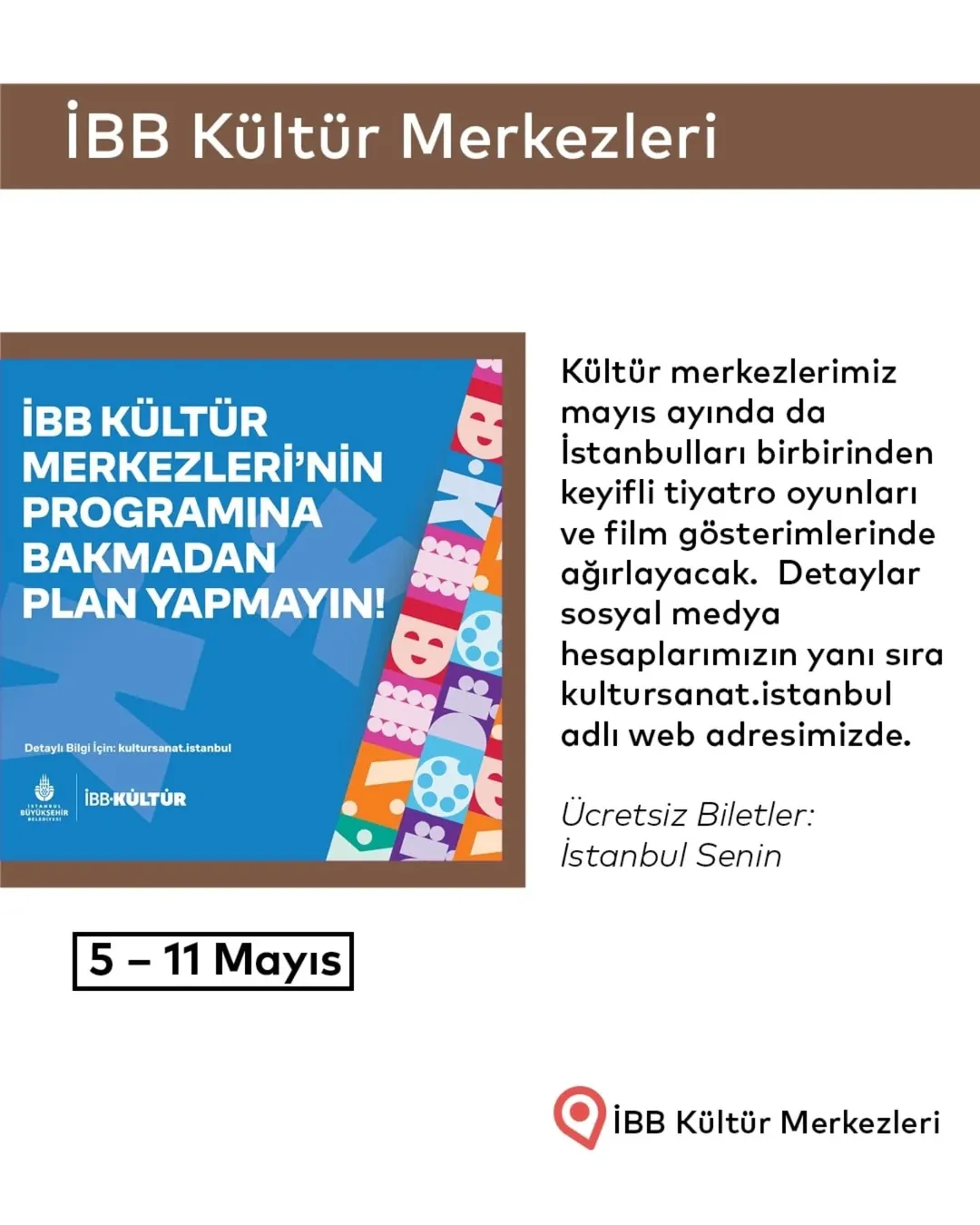 İBB Kültür - İBB Kültür Merkezleri Etkinlikleri