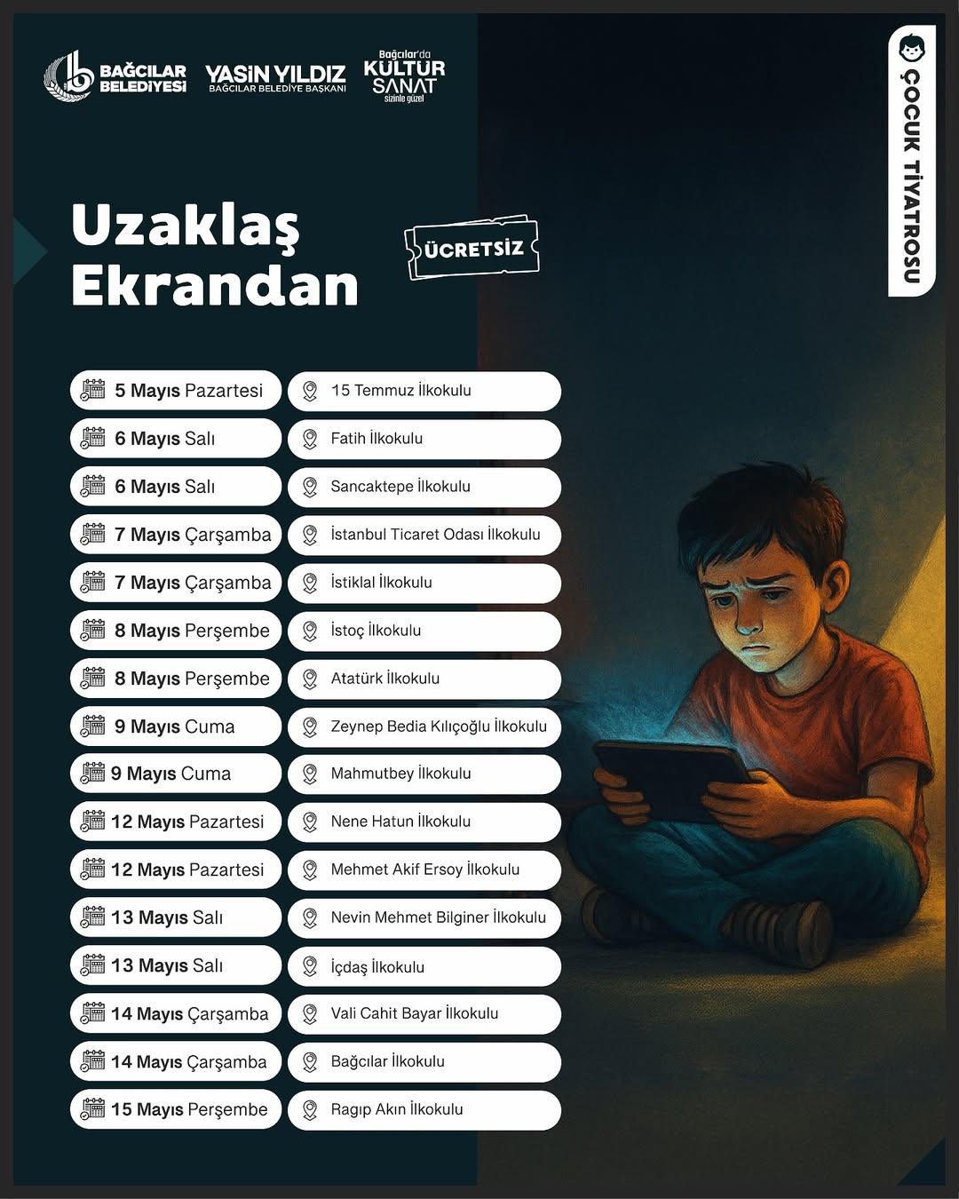 Bağcılar Belediyesi - “Uzaklaş Ekrandan” Çocuk Tiyatrosu