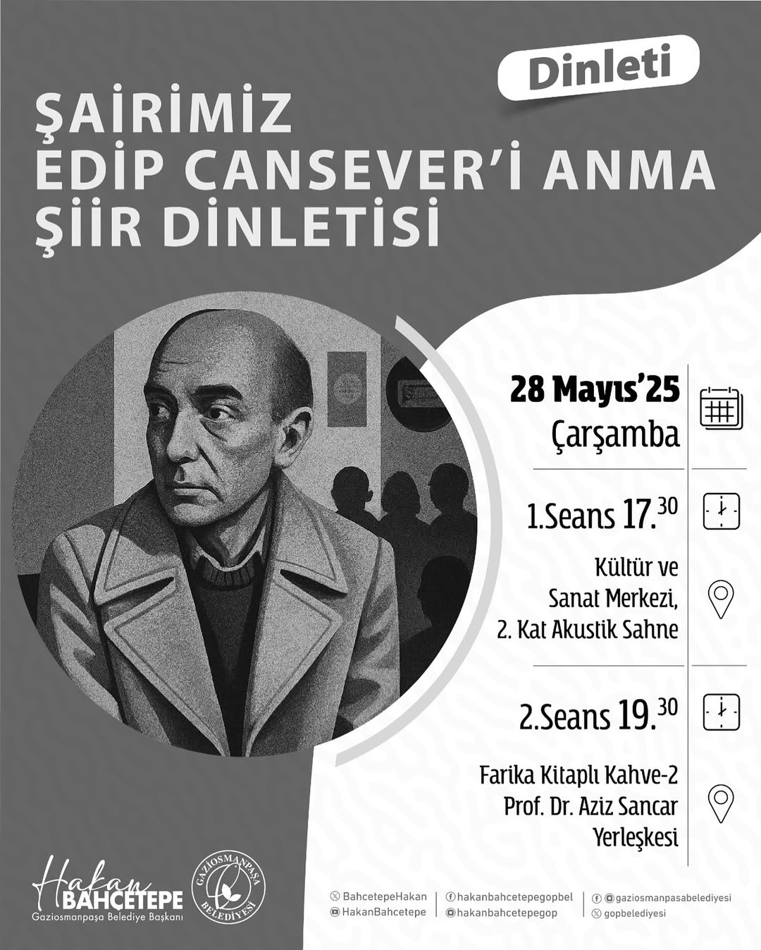 Gaziosmanpaşa Belediyesi - Şairimiz Edip Cansever' i Anma Şiir Dinletisi