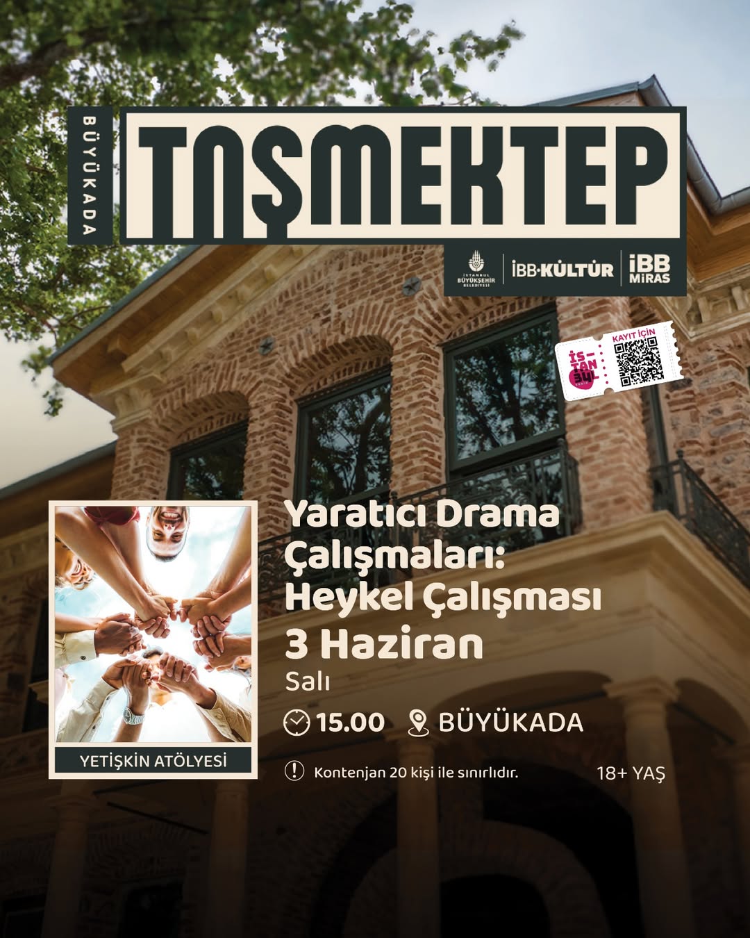 İBB Kültür - "Yaratıcı Drama Çalışmaları: Heykel Çalışması" Yetişkin Atölyesi