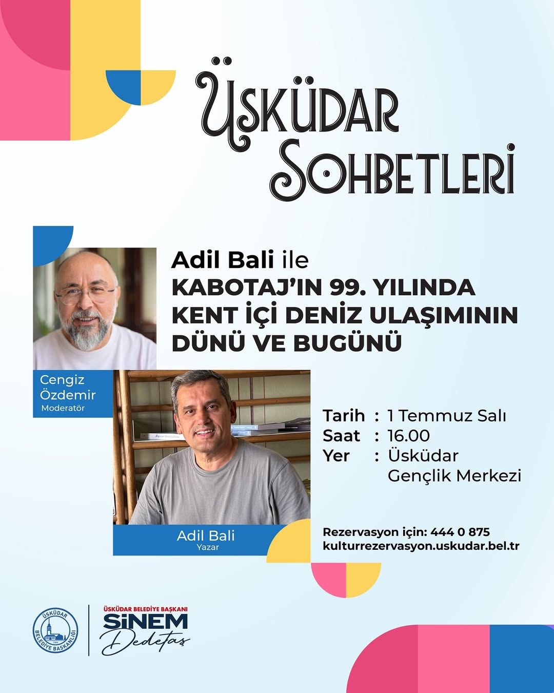 Üsküdar Kültür Sanat - Üsküdar Sohbetleri: Kabotaj’ın 99. Yılında Kent İçi Deniz Ulaşımının Dünü ve Bugünü