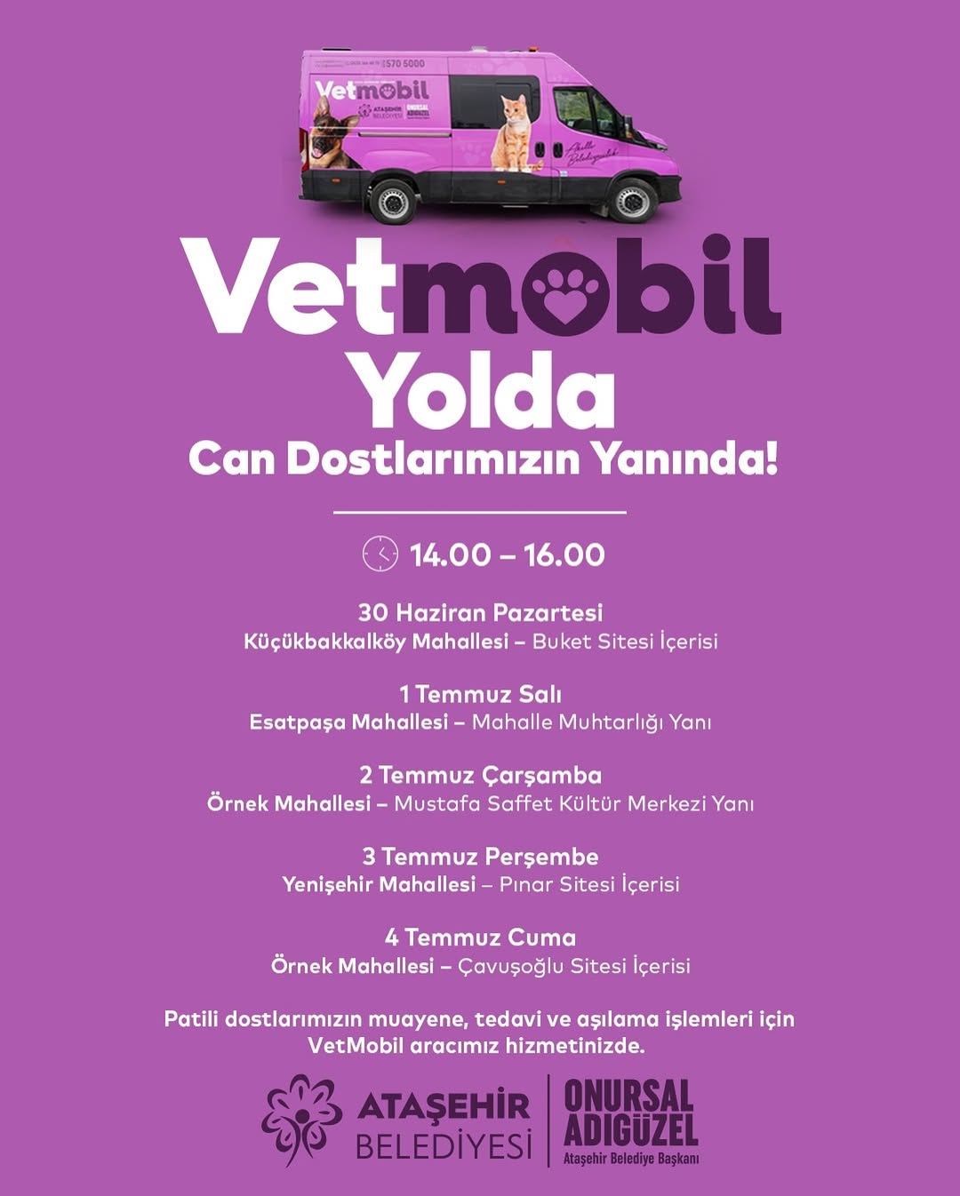 Ataşehir Belediyesi- Vetmobil Yolda Can Dostlarımızın Yanında