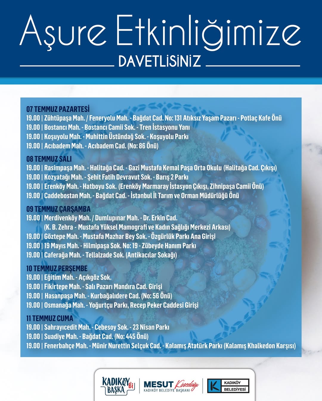 Kadıköy Belediyesi- Aşure Etkinliği