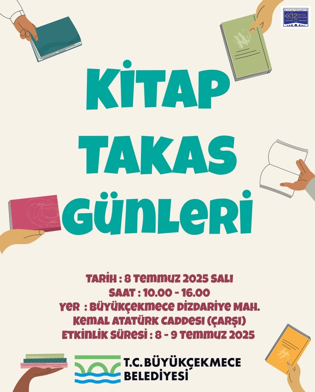 Büyükçekmece Belediyesi - KİTAP TAKAS GÜNLERİ