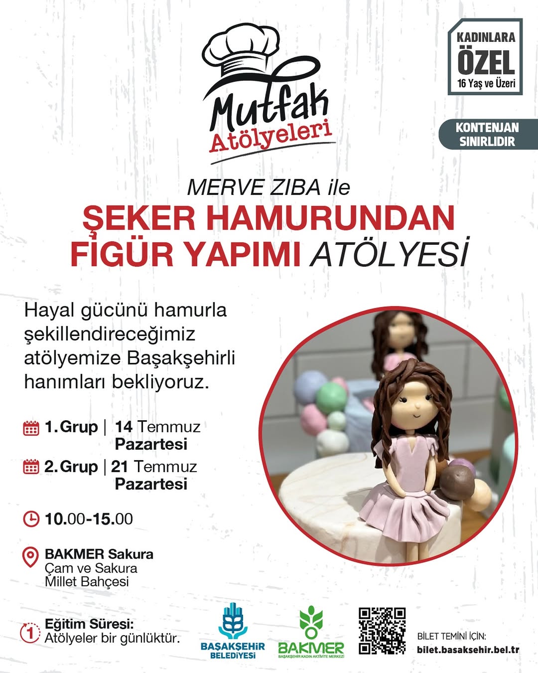 Başakşehir Belediyesi - MERVE ZIBA ile ŞEKER HAMURUNDAN FİGÜR YAPIMI ATÖLYESİ 