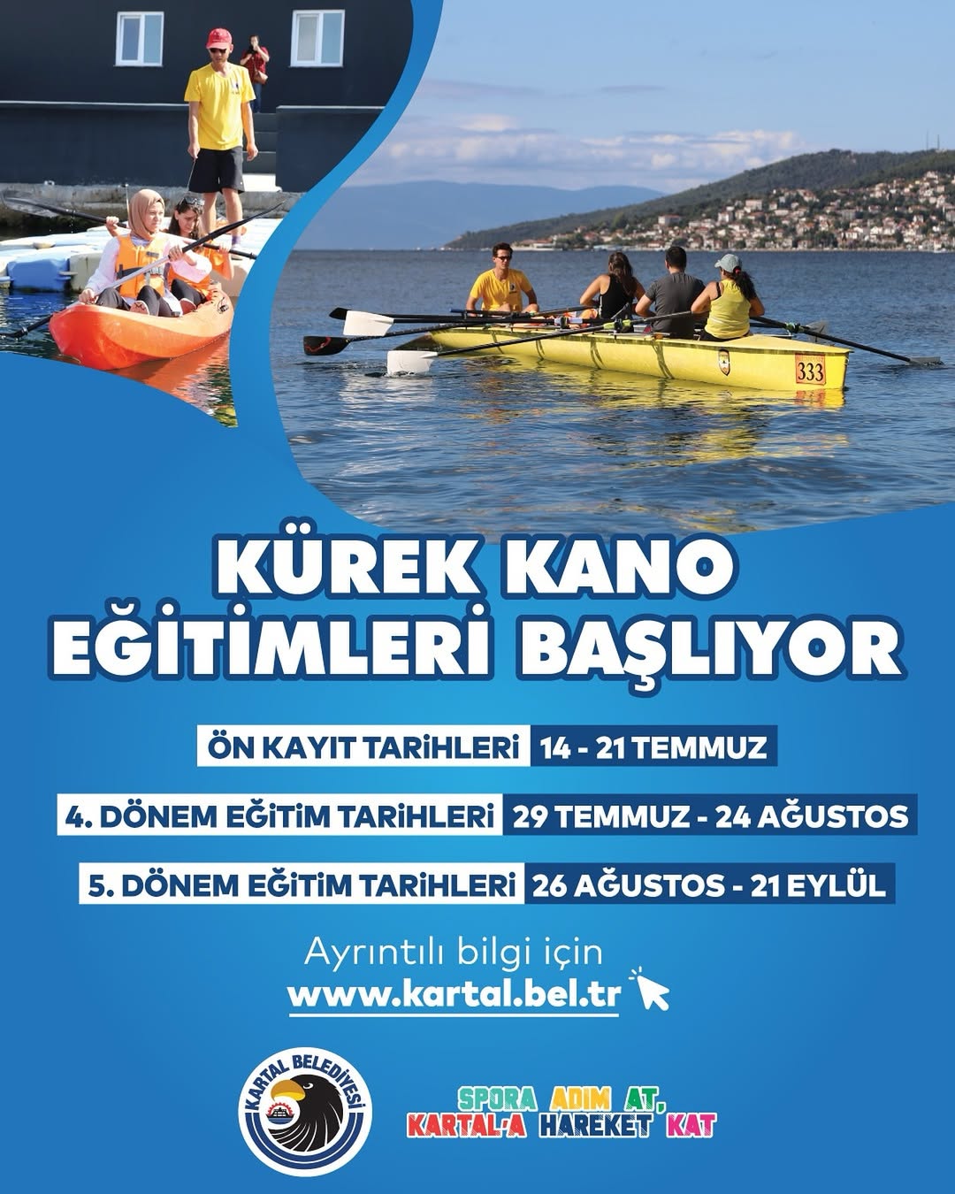 Kartal Belediyesi- Kürek ve kano Eğitimleri Başlıyor!
