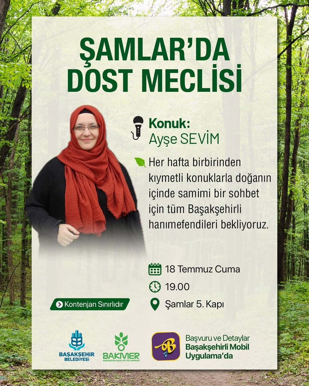 Başakşehir Belediyesi - Şamlar’da Dost Meclisi: Ayşe Sevim