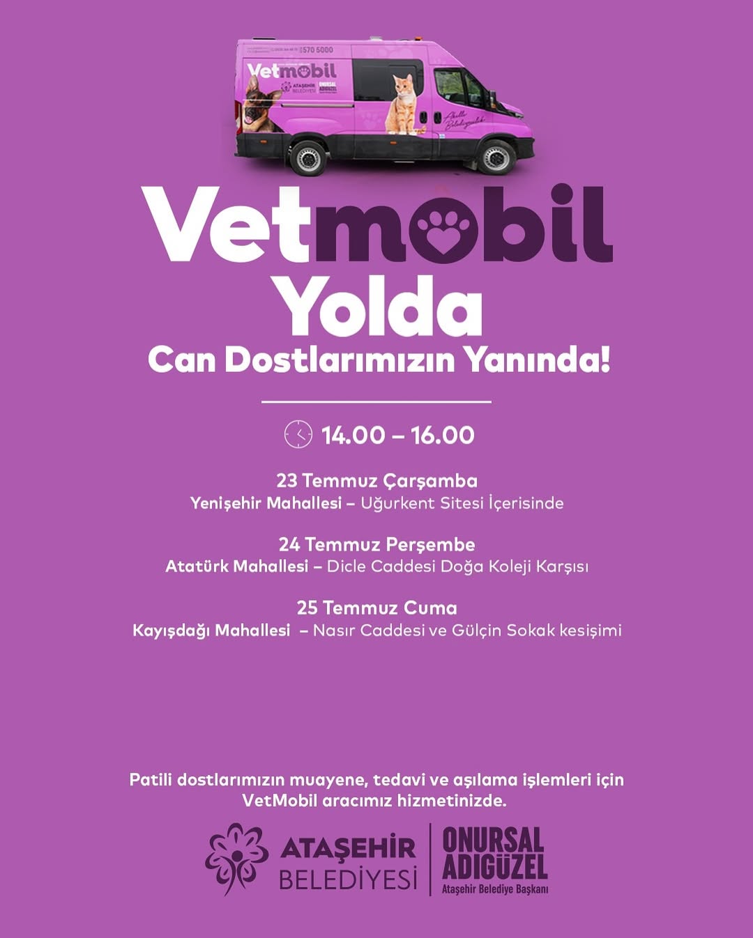 Ataşehir Belediyesi- Vetmobil Yolda Can Dostlarımızın Yanında