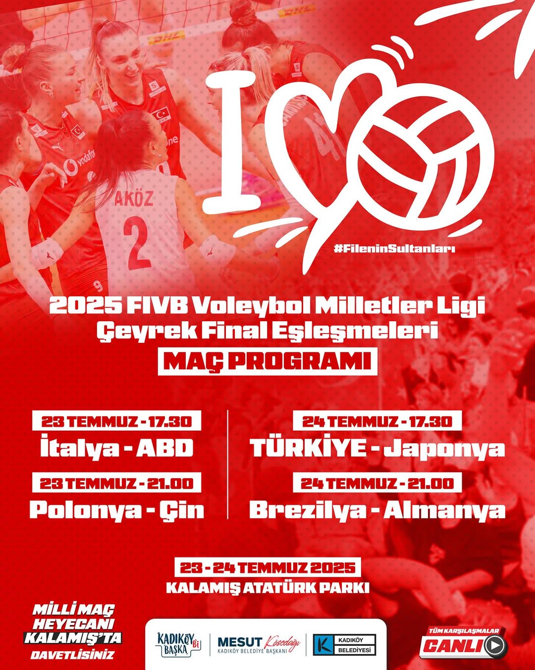 Kadıköy Belediyesi- Milli Maç Heyecanı Kalamış'ta!