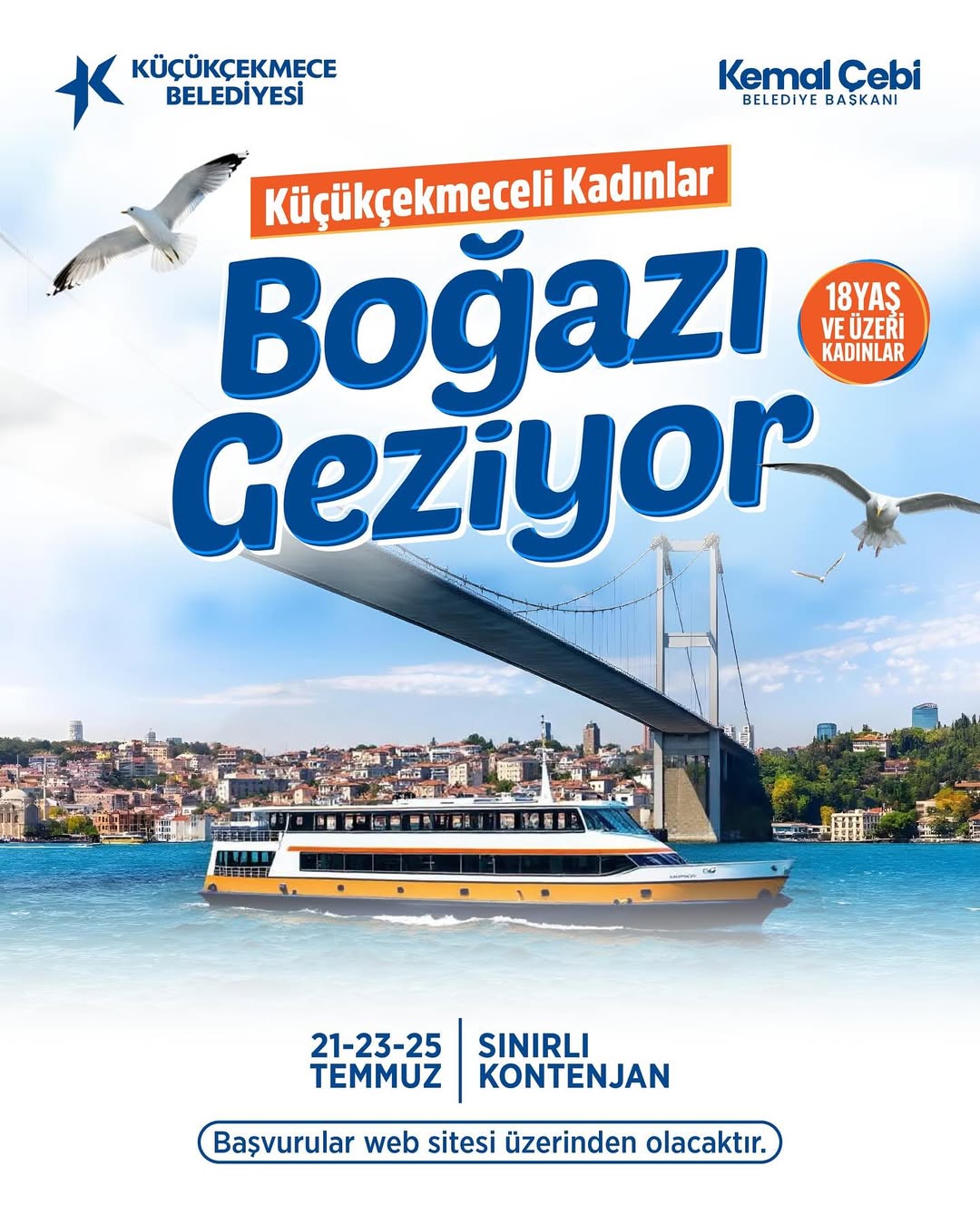 Küçükçekmece Belediyesi- Küçükçekmeceli Kadınlar Boğazı Geziyor