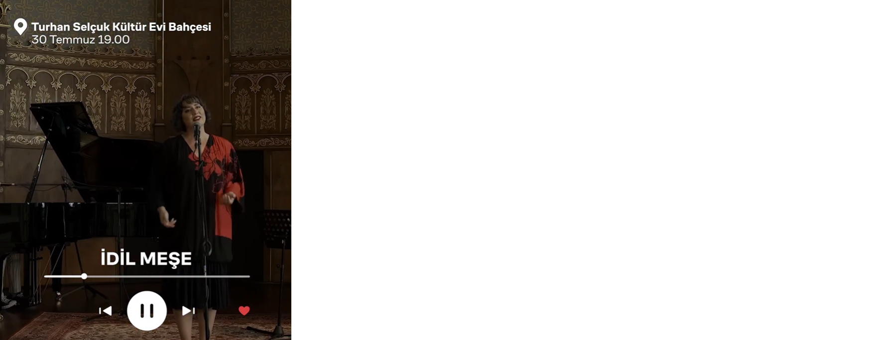 İBB Kültür - İdil Meşe Konseri