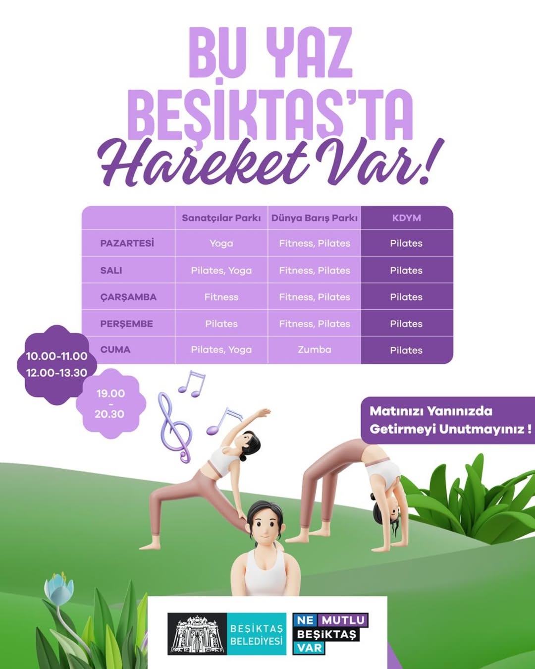 Beşiktaş Belediyesi - "Bu Yaz Beşiktaş'ta Hareket Var" Etkinlikleri