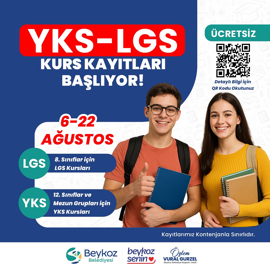 Beykoz Belediyesi - YKS-LGS Kurs Kayıtları