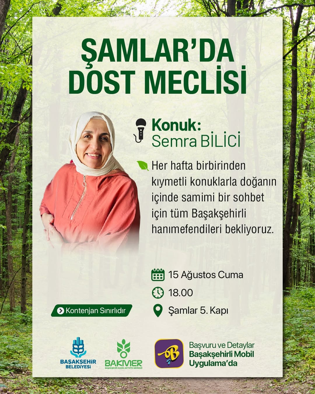 Başakşehir Belediyesi -  Şamlar’da Dost Meclisi