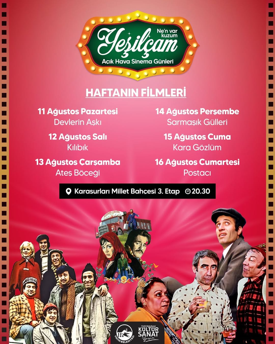 Fatih Belediyesi - Yeşilçam Açık Hava Sinema Günleri